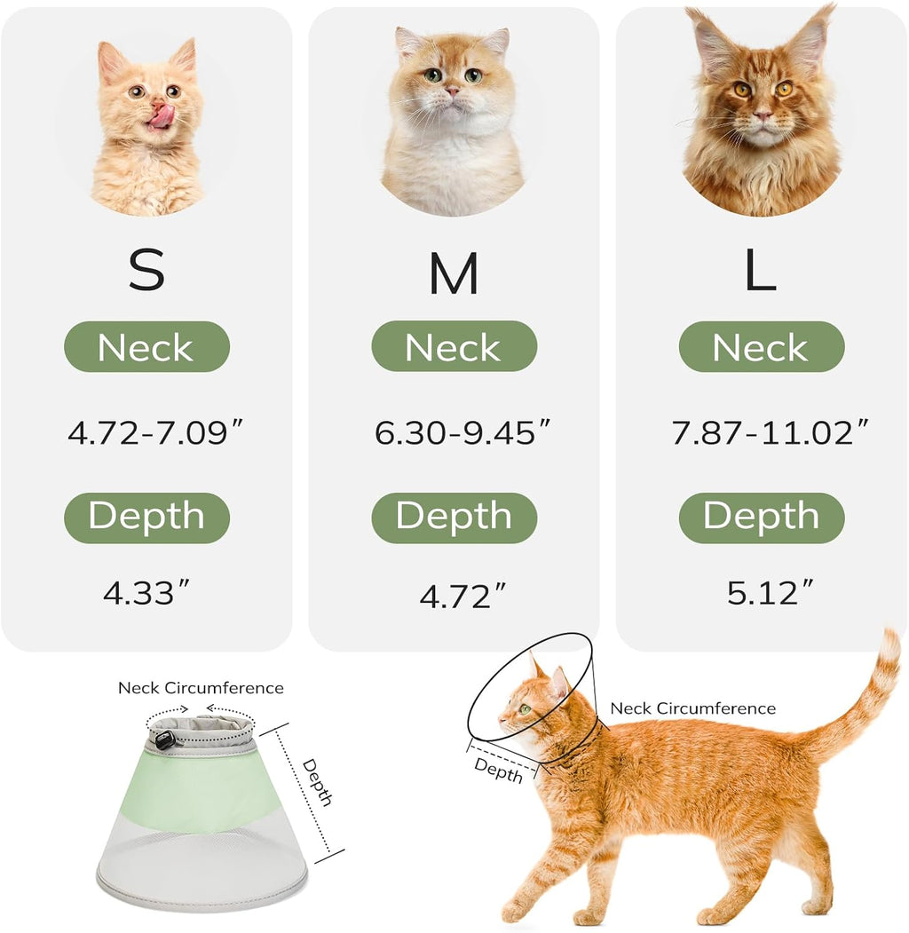 Flexible cushion design of the post surgery pet collar during sleep
