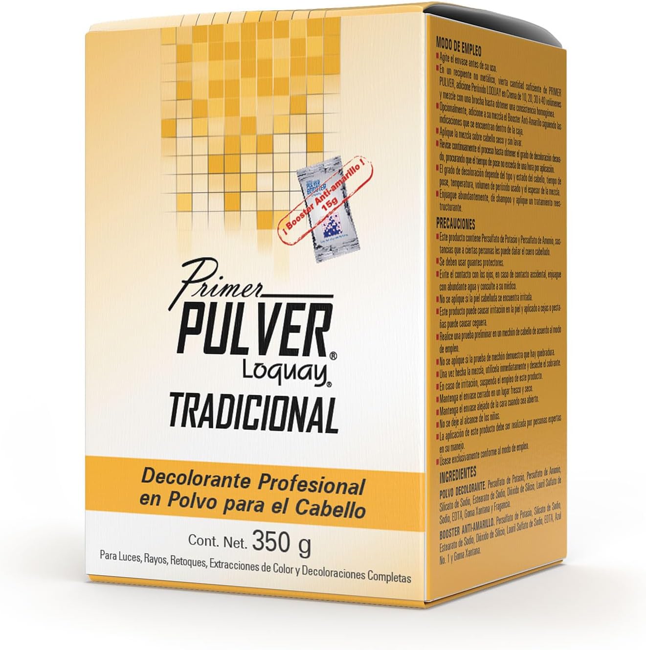 Loquay Primer Pulver Tradicional professional hair lightener front view