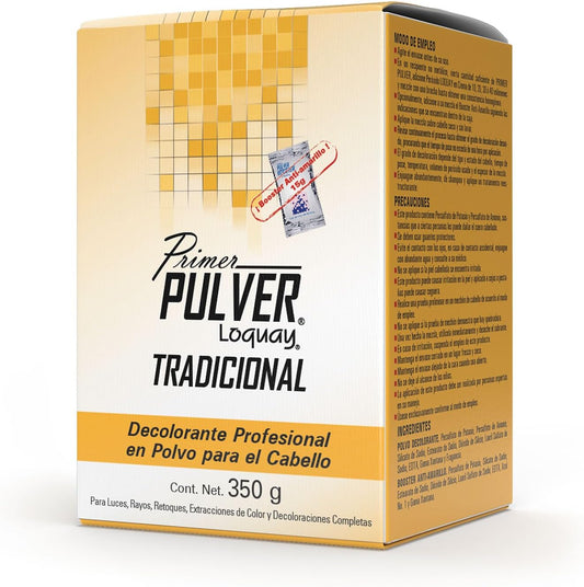 Loquay Primer Pulver Tradicional professional hair lightener front view