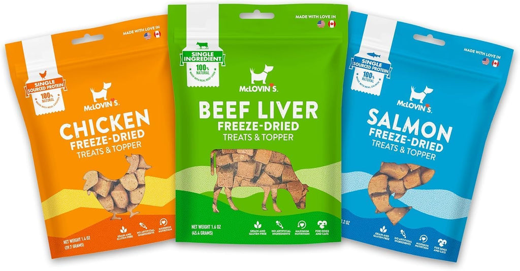 McLovin's Freeze Dried Chicken Dog Treats and Cat Treats - 100% Grain Free Bites Food Toppers for Puppy and Kitten - High Protein Low Fat for Training Rewards Kibble Made in USA Total 8.4oz - Image 10