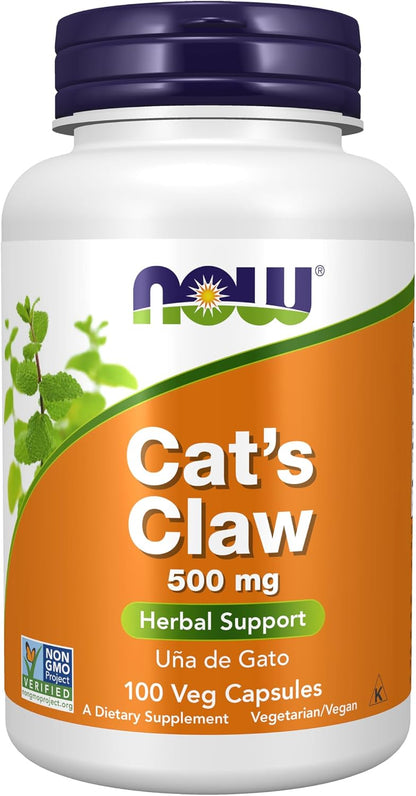 NOW Supplements, Cat's Claw 500 mg, Non-GMO Project Verified, Herbal Supplement, 250 Count (Pack of 1) - Image 9