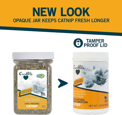 Authentic imported OurPets premium catnip packaging back label