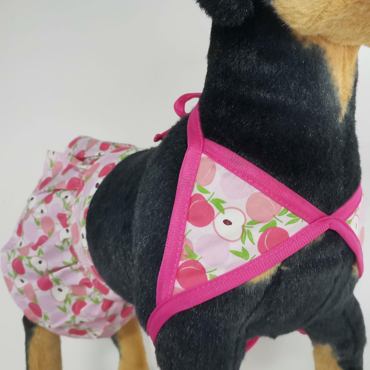 HDKUW puppy bikini set showing comfortable fabric texture