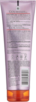 Back view of L'Oreal Paris EverPure anti-frizz shampoo displaying ingredients and USA import labeling.