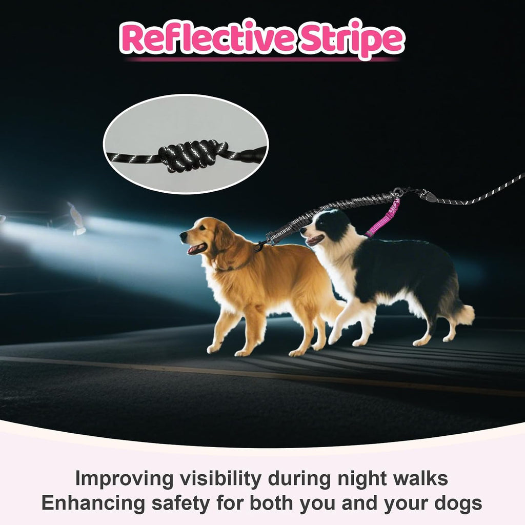 Two in one multi functional dog leash used as a car seatbelt.