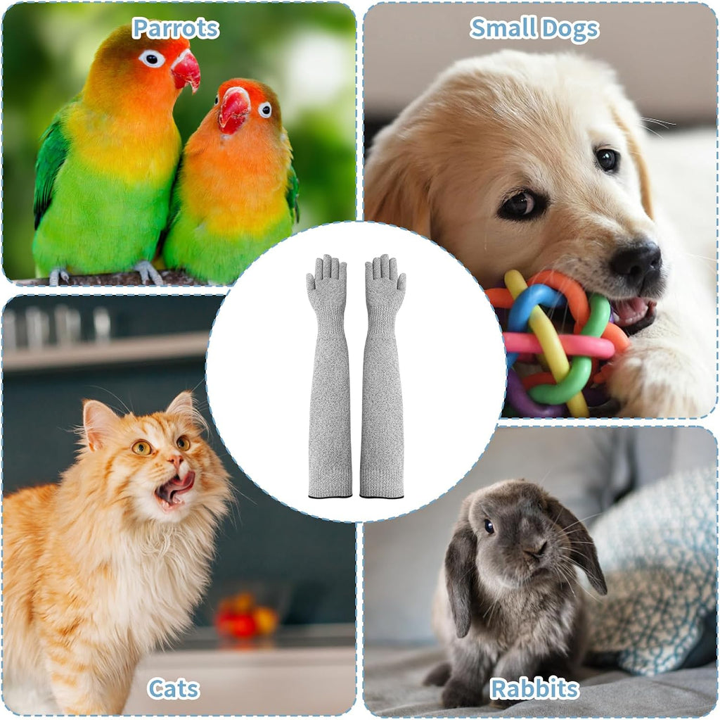 Premium imported bite proof gloves for safe pet handling and veterinary routines