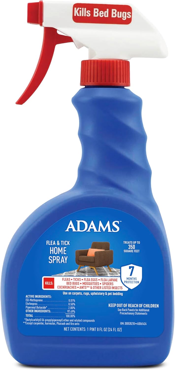 ADAMS Botanicals Flea & Tick Pet & Home Spray, Flea and Tick Spray for Dogs, Cats, Puppies, & Kittens, Indoor Home Treatment, Kills on Pet Bedding and Furniture, 16 Oz - Image 12