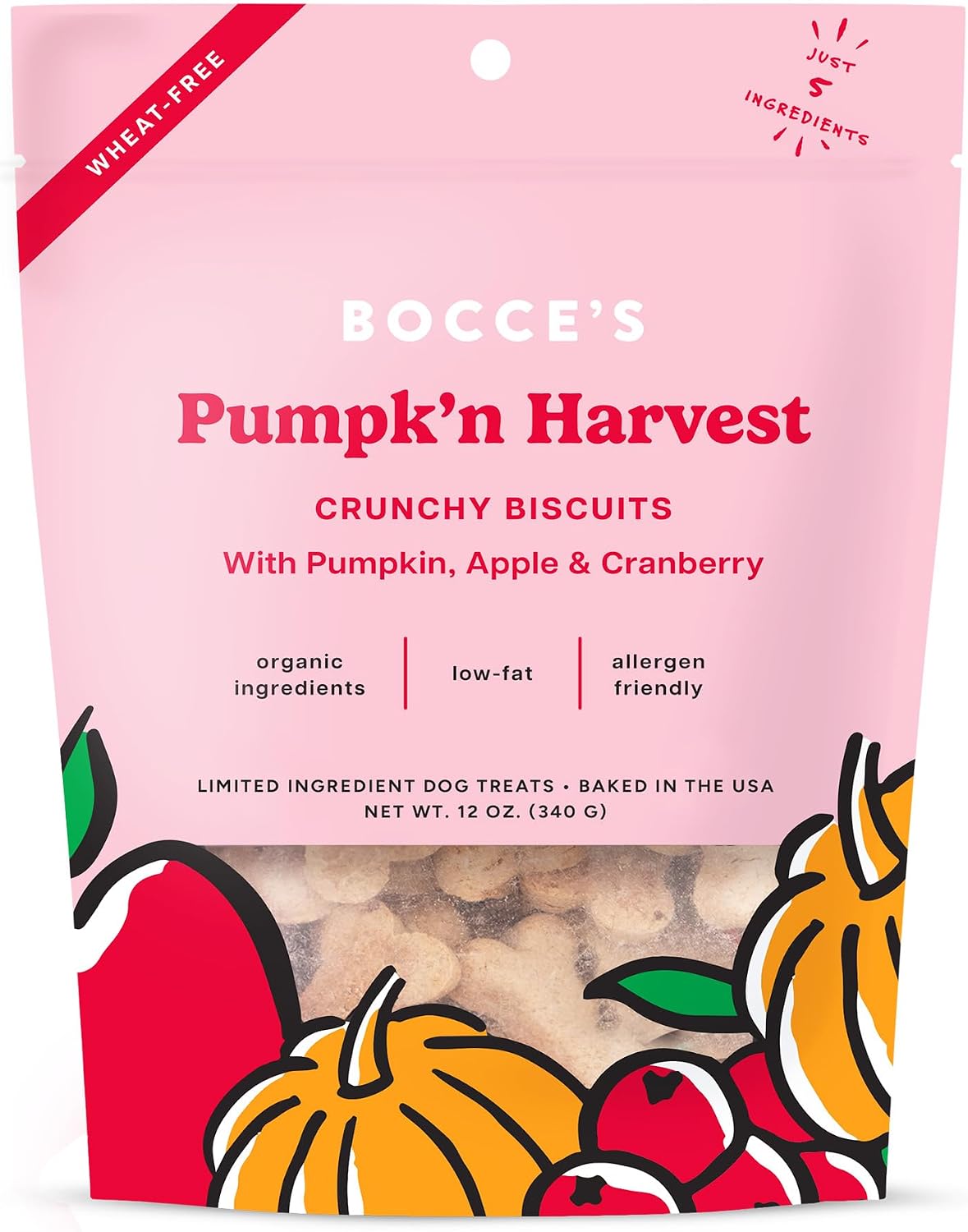 Bocce's Bakery Oven Baked Bedtime Tea Treats for Dogs, Wheat-Free Everyday Dog Treats, Made with Real Ingredients, Baked in The USA, All-Natural Biscuits, Banana, Vanilla, & Lavender, 5 oz - Image 14