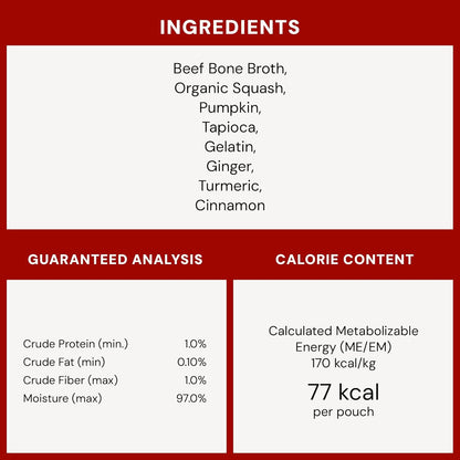 Stella & Chewy's Human-Grade Grass-Fed Beef Bone Broth for Dogs - Joint & Gut Health Liquid Food Topper with Collagen & Turmeric, 16 Fl Oz Resealable Pouch (Pack of 6) - Image 9