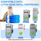 Seven layer odor control film roll being loaded into an empty cartridge