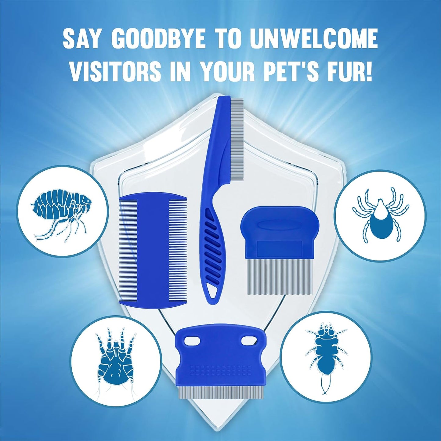 Waterproof tick repellent cat collar on a white background