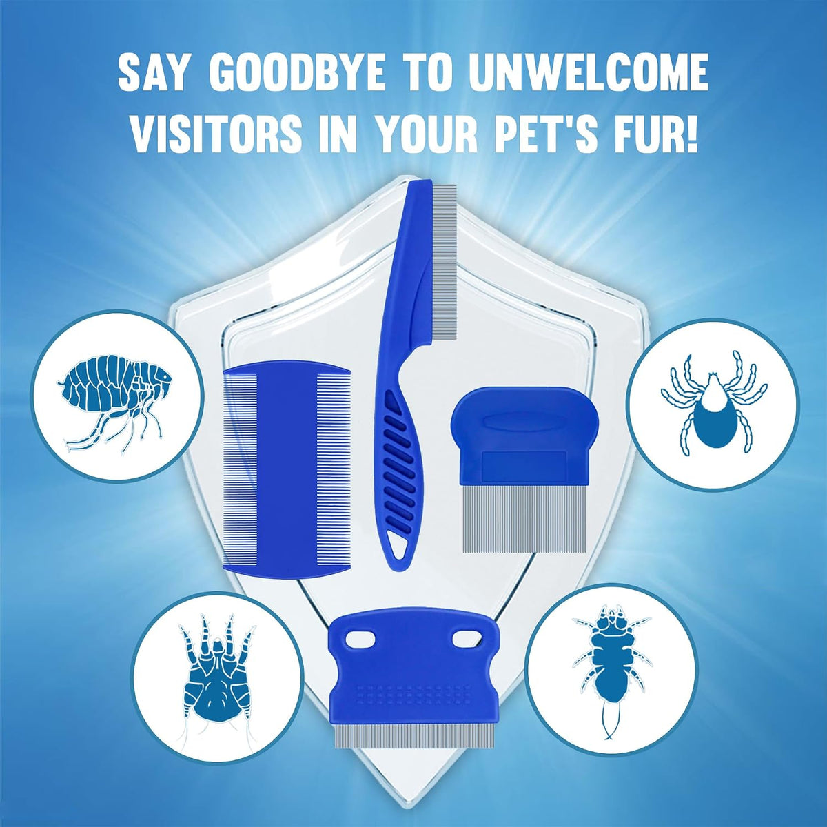Waterproof tick repellent cat collar on a white background