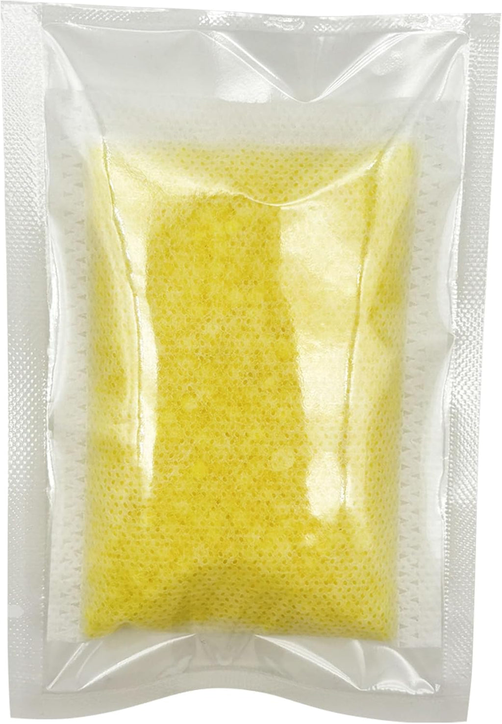Close up of automated litter box filter pocket with compatible natural diatomite absorbent pods inserted.
