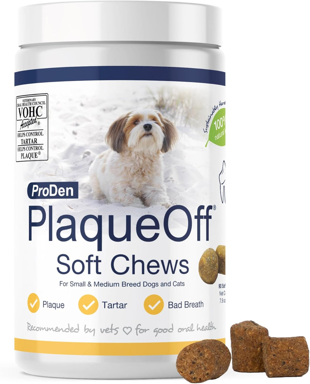 ProDen PlaqueOff Scoopables - Hickory Smoked Bacon Flavor Dental Bites for Small Dogs, Natural Kelp for Plaque & Tartar Control, Freshens Breath - Small & Medium Breed Dental Care- 45 Scoops - Image 12