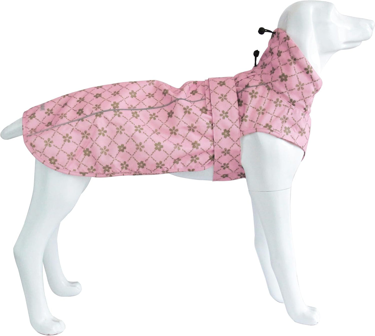 Adjustable Waterproof Dog Raincoat for Dogs,Lightweight Pet Rain Jacket Puppy Clothes with Reflective Strip for Small Medium Large Dogs (Army Green, Large) - Image 9