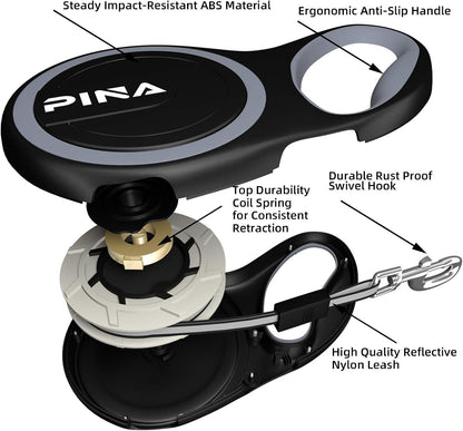 Pina dual pack dog leashes in black and blue color variants