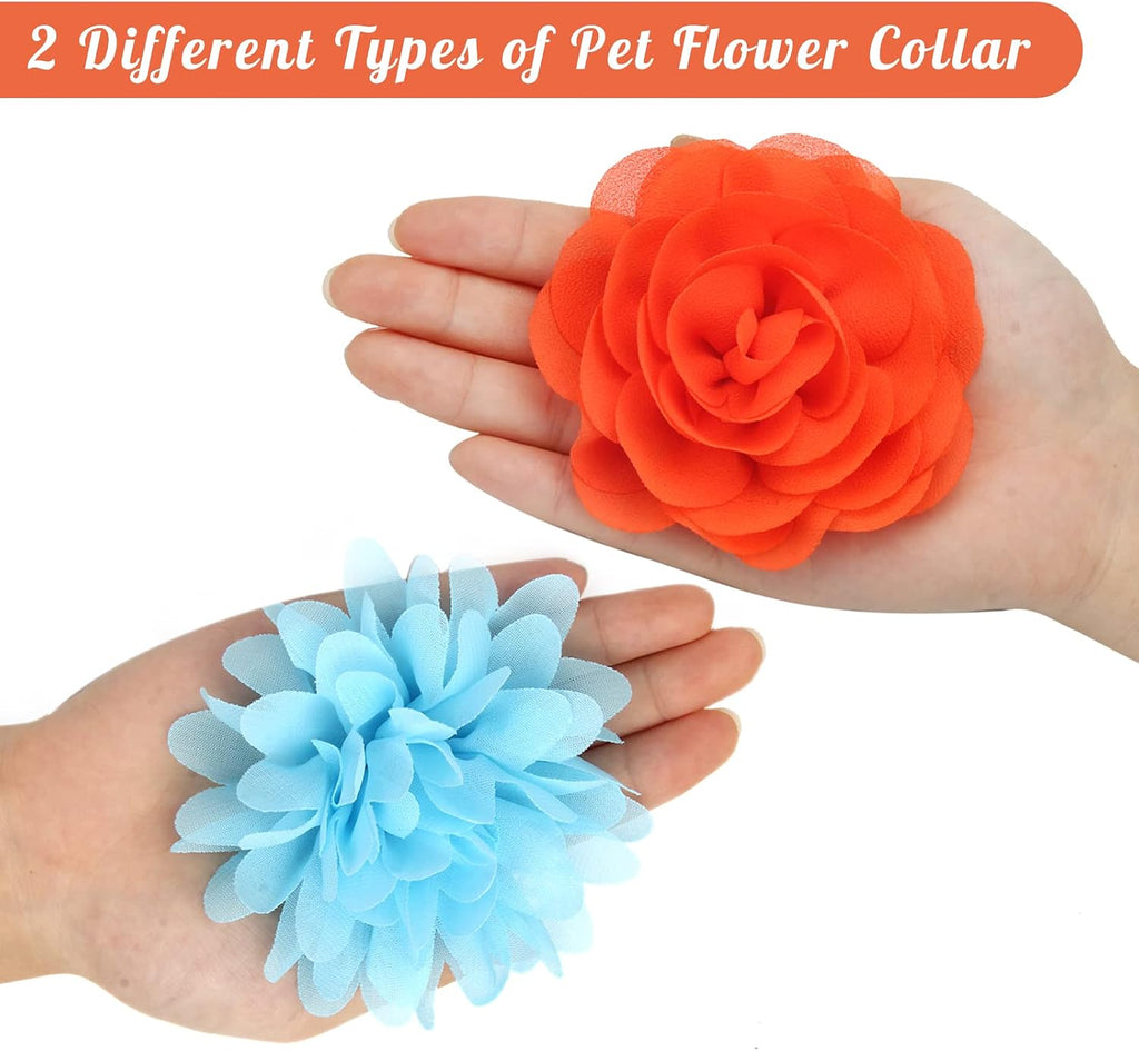 Assorted bright color chiffon bow tie charms for puppy grooming sessions