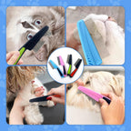 Rowpoz pet grooming tool for removing ticks and fur