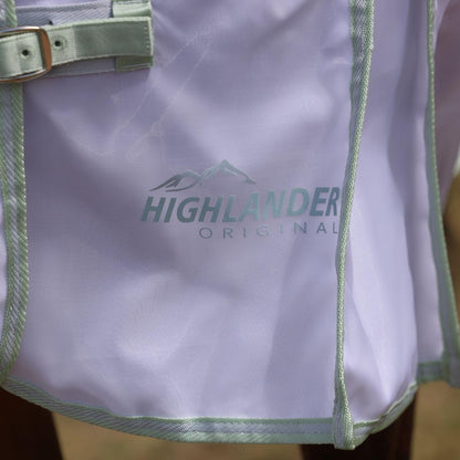 Anti-rub lining detail on the chest of the Shires equestrian sheet.