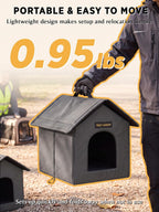 Outdoor Cat House for Feral Cats,Weatherproof & Insulated - Image 7