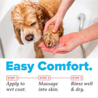 Side view of TropiClean OxyMed anti-itch pet shampoo