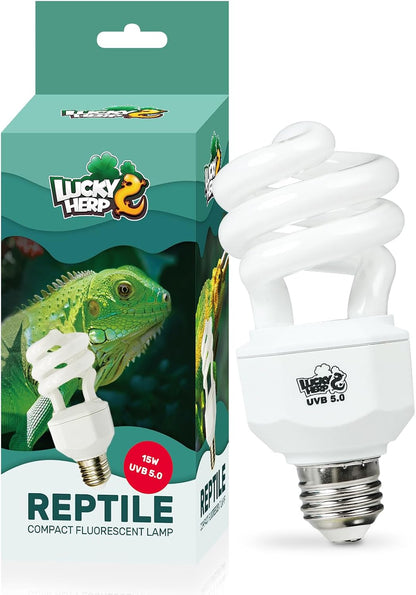 LUCKY HERP UVA UVB Reptile Light 10.0, Desert UVB 150 Compact Fluorescent Lamp, UVB Light for Reptiles 23W, UVA UVB Reptile Light Bulb, UVB Bulb for Reptiles Bearded Dragons Lizards Tortoises Snakes - Image 9