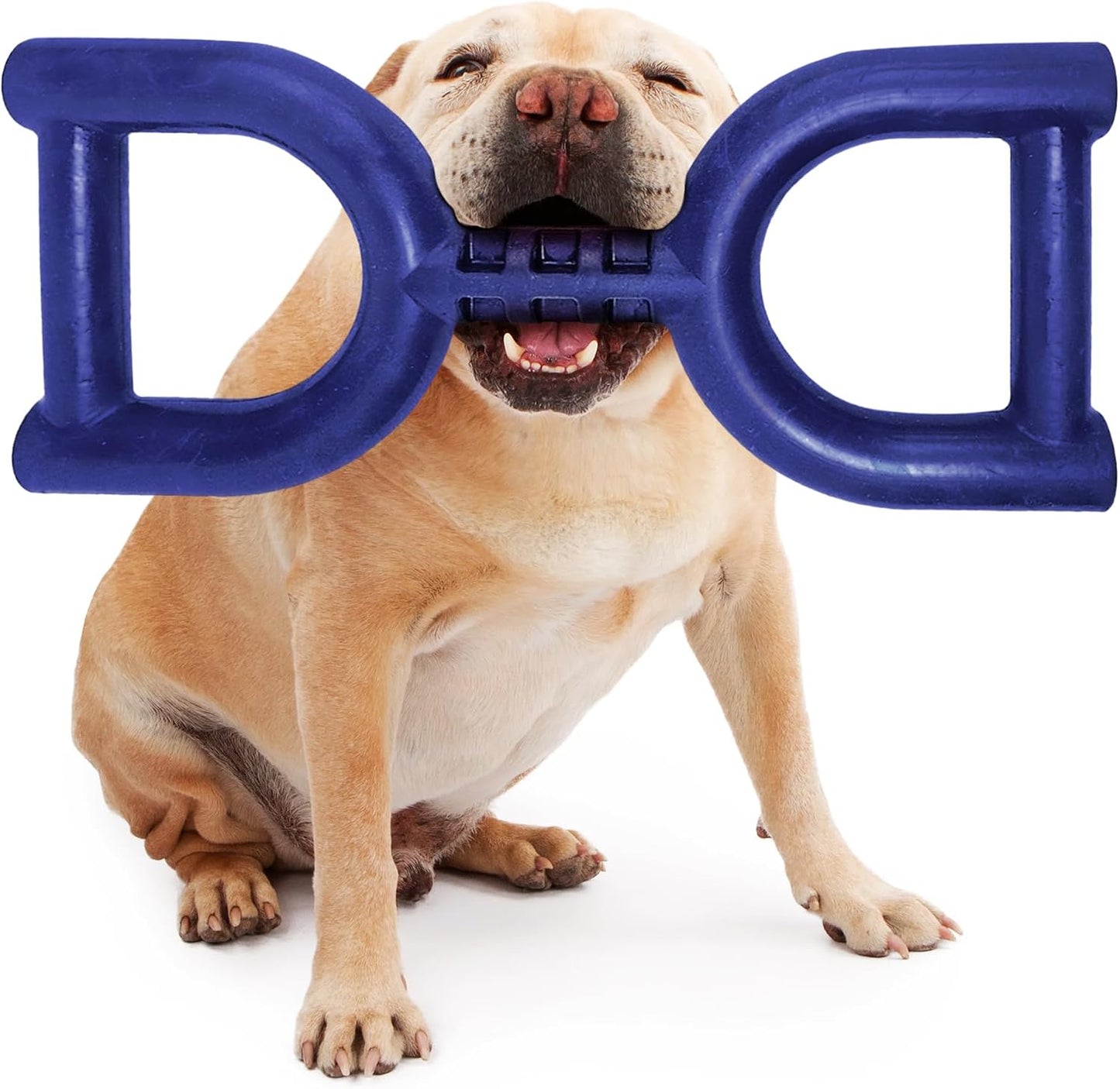 Tuff Pupper SuperChewer toy held by human for scale