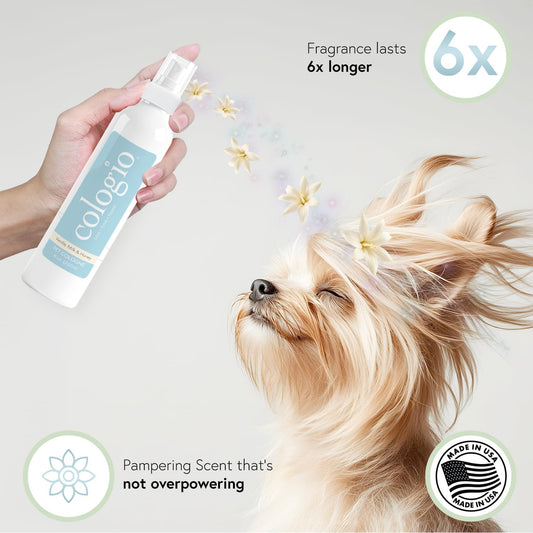 Groomer developed vanilla dog perfume spray for sensitive skin refreshing