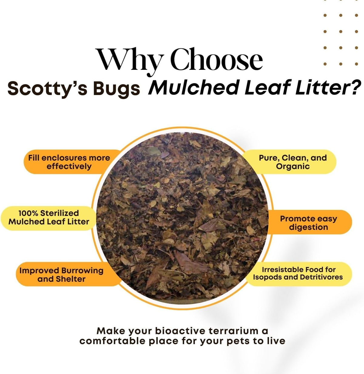 Scottys Bugs organic terrarium substrate bag texture close up