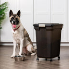 IRIS USA Dog Food Storage Container 58 Lb, Airtight Large Pet Food Storage Bin with Wheels, for Dog Cat Bird Chicken Food, Holds Up to 58 lbs, Keep Fresh, BPA Free, Made in USA, Black - Image 11