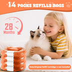 Zquilabon fourteen pack value set of odor barrier pet disposal refills.