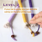 Fokauiwo cat dental cleaning rope toy set