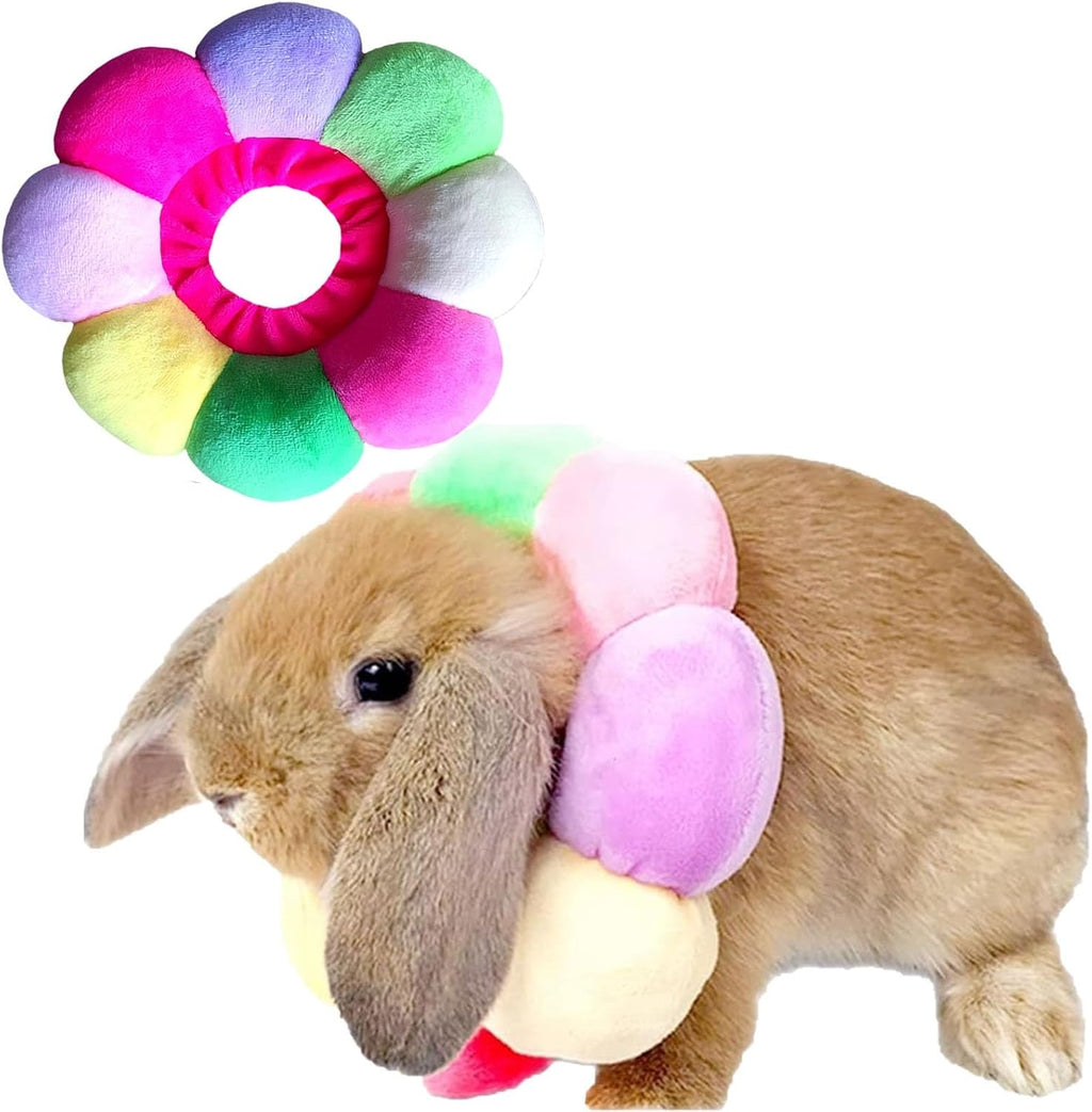 Rabbit Cat Cone Collar Soft,Adjustable Cat Recovery Wound Healing Accessory,Cats Cones to Stop Licking,for Chinchilla,Guinea Pigs,Bunny,Kitten Donuts Collar After Surgery(X-Small) - Image 9