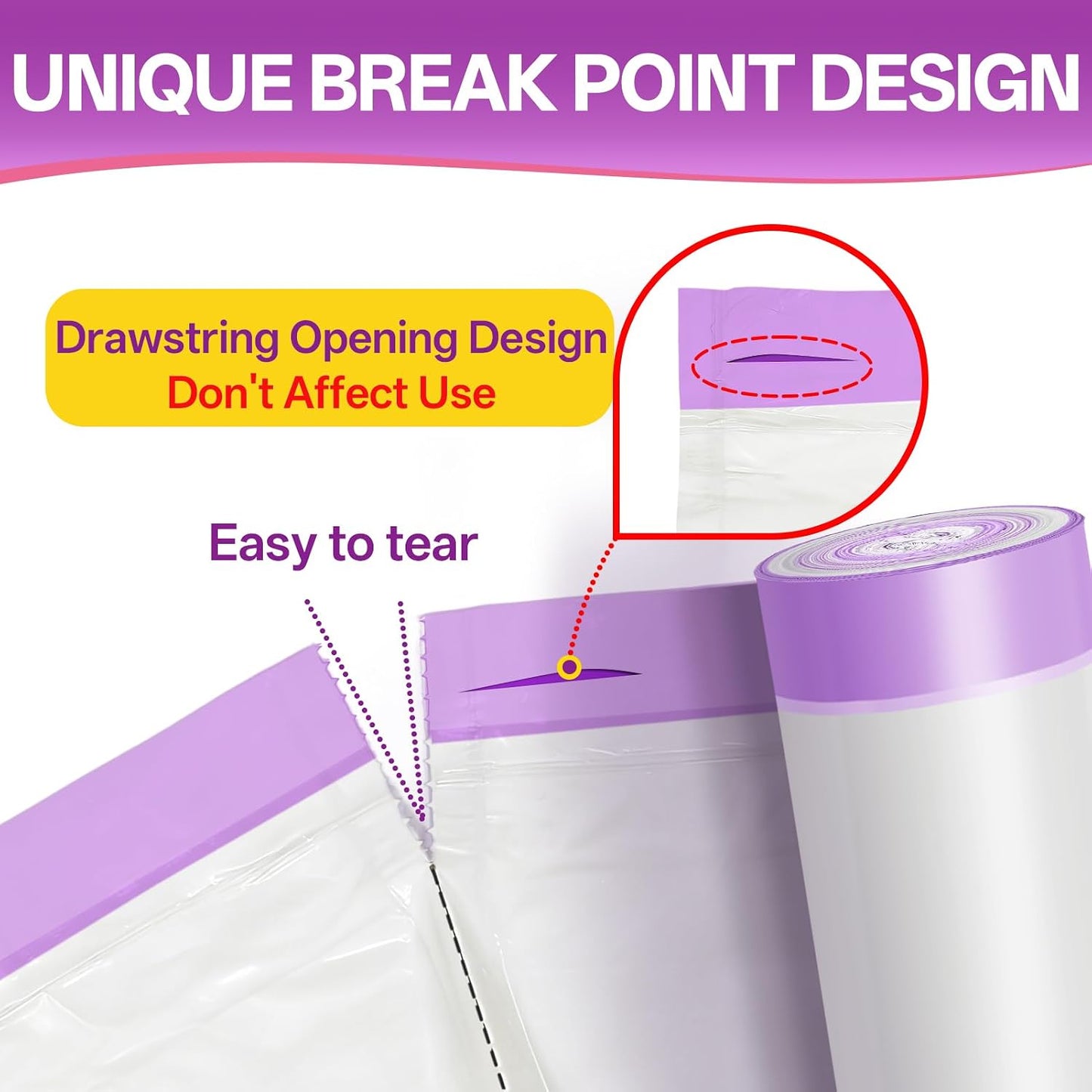 Tolnetr heavy duty cat litter bags package back details