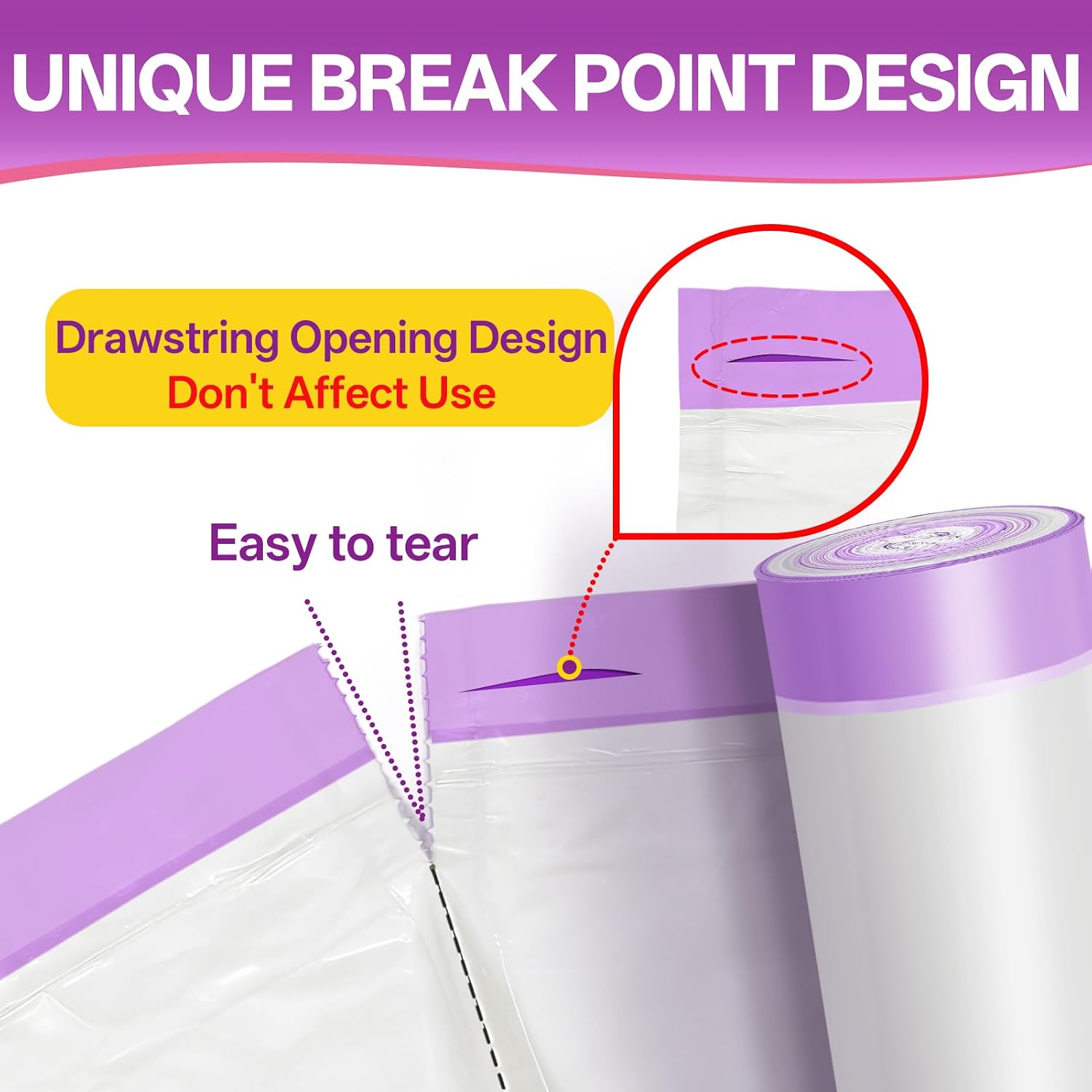 Tolnetr heavy duty cat litter bags package back details