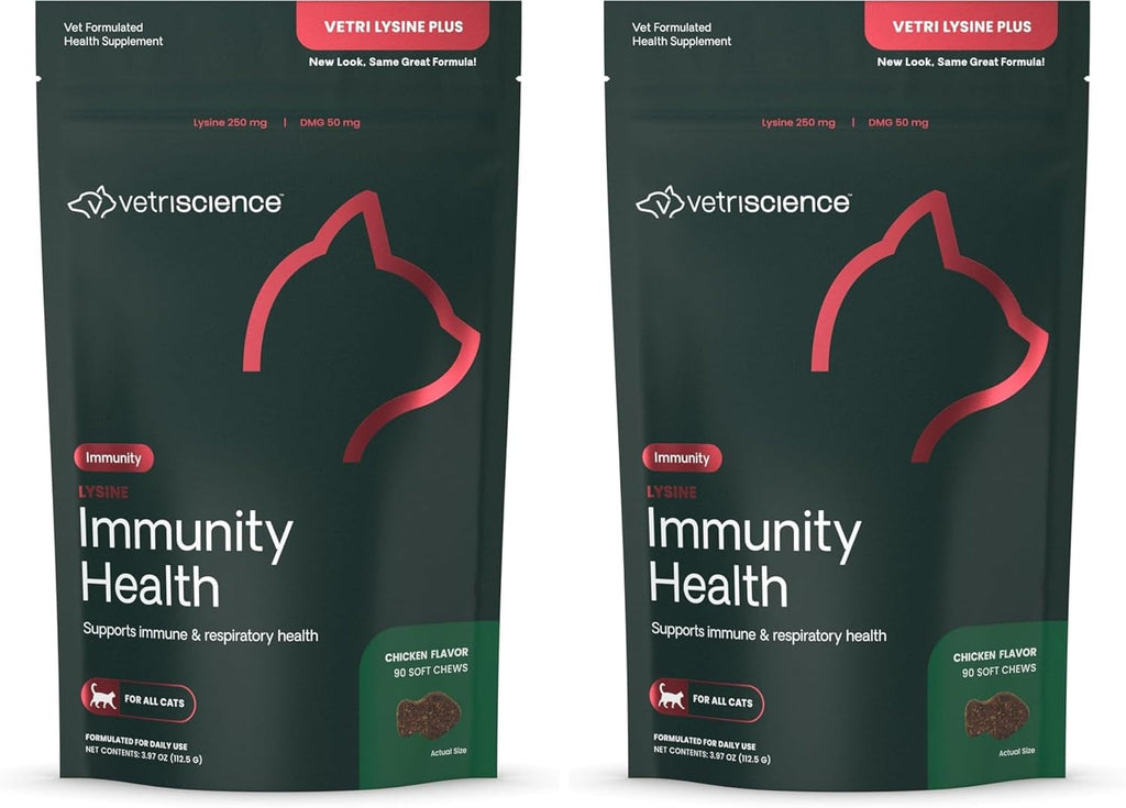 VetriScience Lysine Immunity Health Chews, 250 mg Lysine Plus Immune Supplement for Cats and Kittens with Allergies, Sneezing, Runny Nose and Watery Eyes, Chicken, 120 Count - Image 13