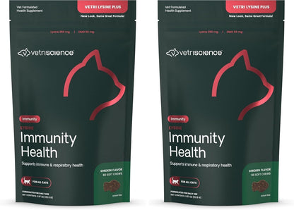 VetriScience Lysine Immunity Health Chews, 250 mg Lysine Plus Immune Supplement for Cats and Kittens with Allergies, Sneezing, Runny Nose and Watery Eyes, Chicken, 120 Count - Image 13