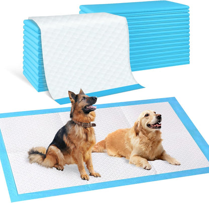 Supronlove extra large pet pee pads front view showing the six layer disposable puppy training mat package.