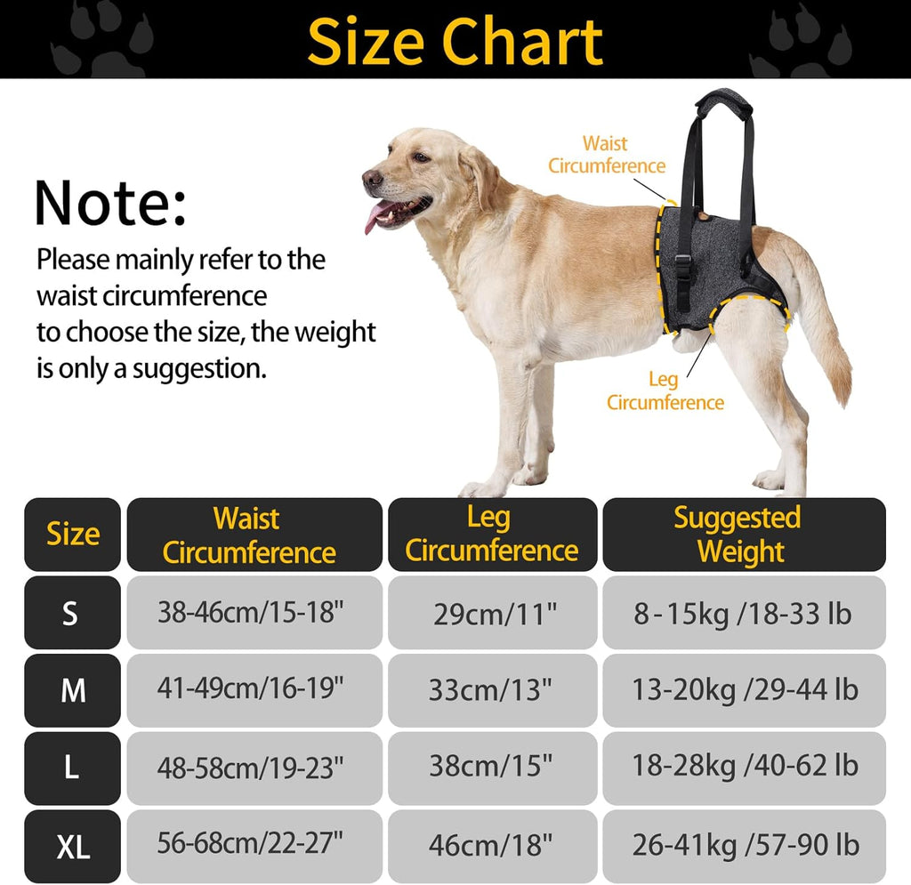 Side view of Heywean dog sling with adjustable straps and sponge handle