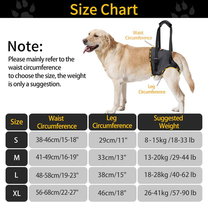 Side view of Heywean dog sling with adjustable straps and sponge handle