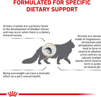 Royal Canin prescription dry cat food for bladder health close up