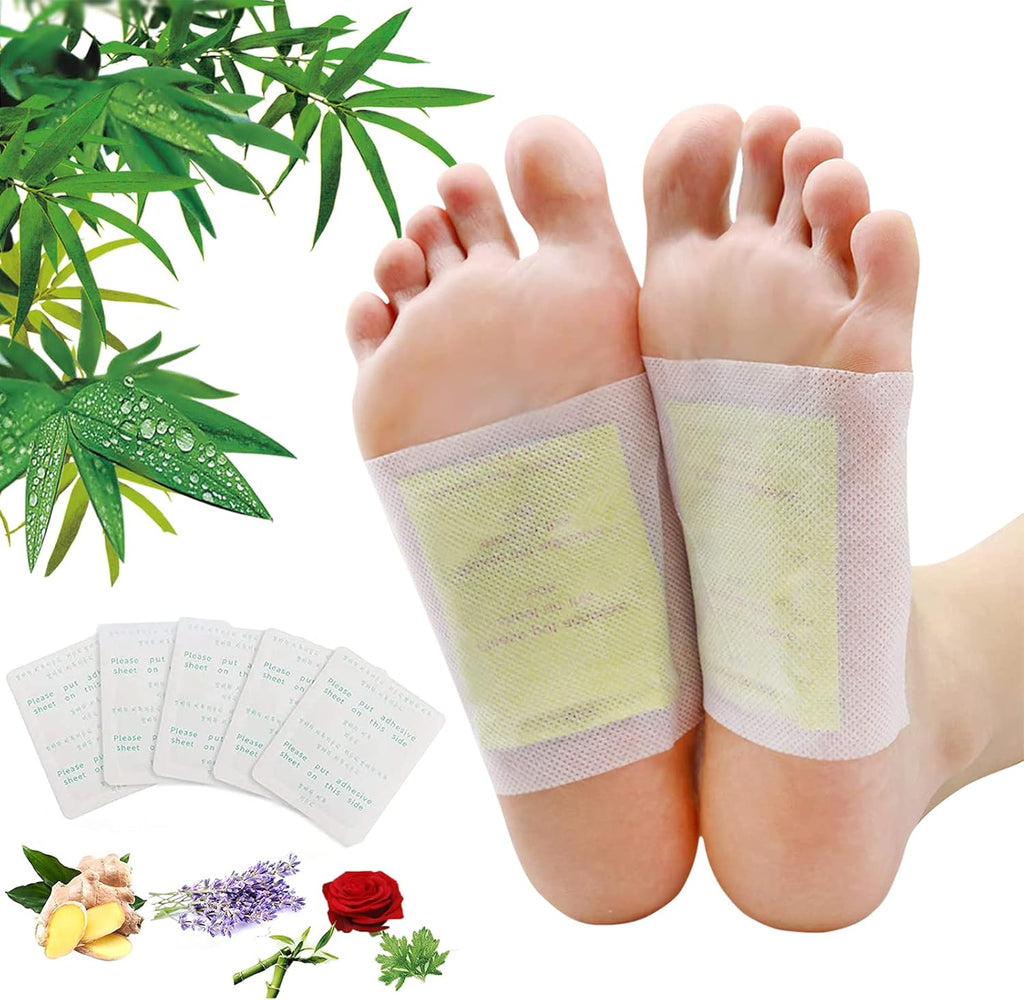 Maguja Deep Cleansing Foot Pads 100 count box front view for stress relief.