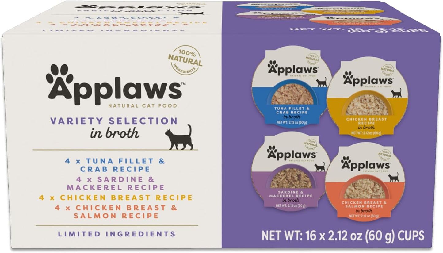 Applaws Natural Wet Cat Food, 8 Count, Limited Ingredient Cat Food Pots, Fish Variety Count in Broth, 2.12oz Pots - Image 15