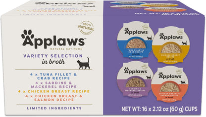 Applaws Natural Wet Cat Food, 8 Count, Limited Ingredient Cat Food Pots, Fish Variety Count in Broth, 2.12oz Pots - Image 15