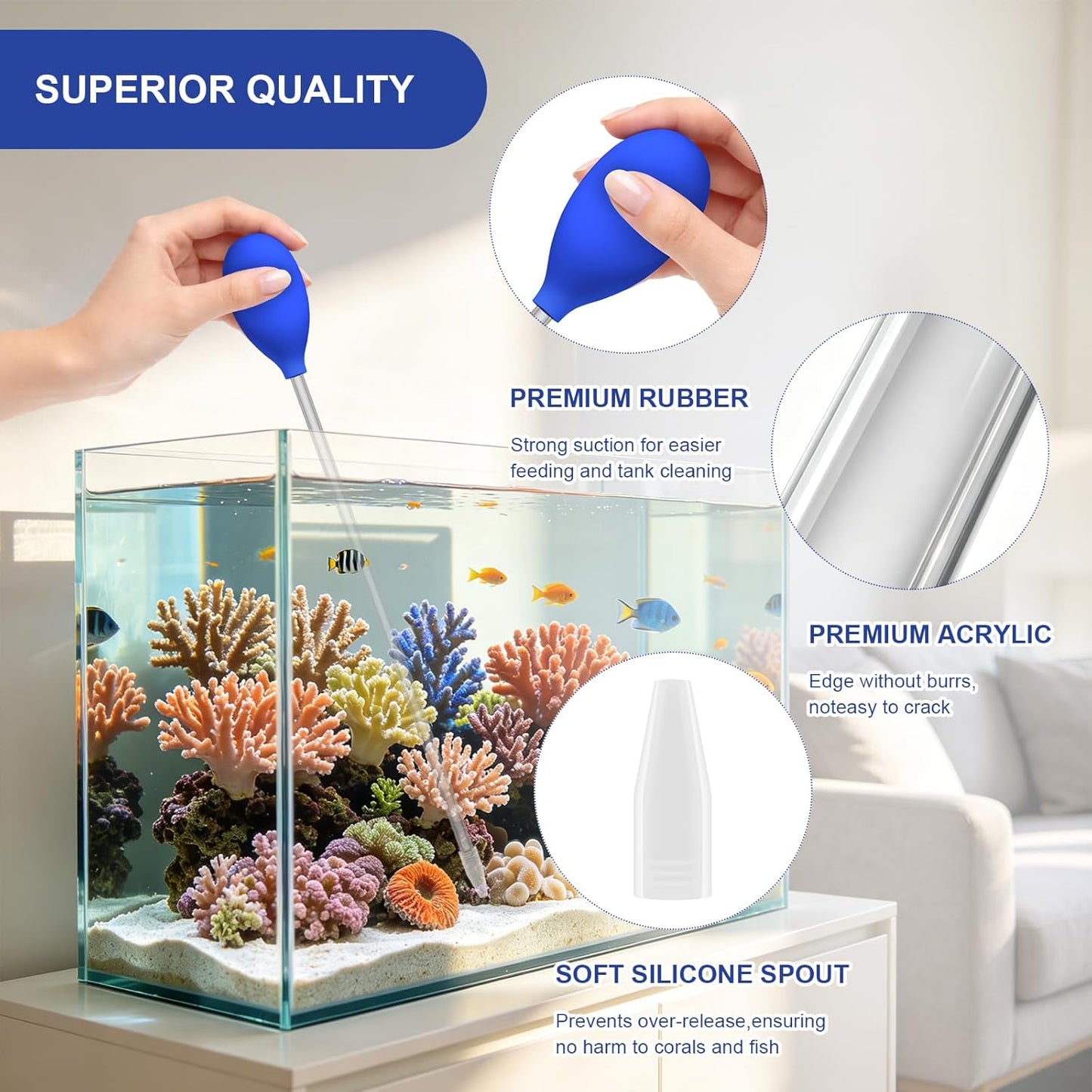 Wrexon two pack long syringe dropper highlighting the detachable design for easy cleaning.