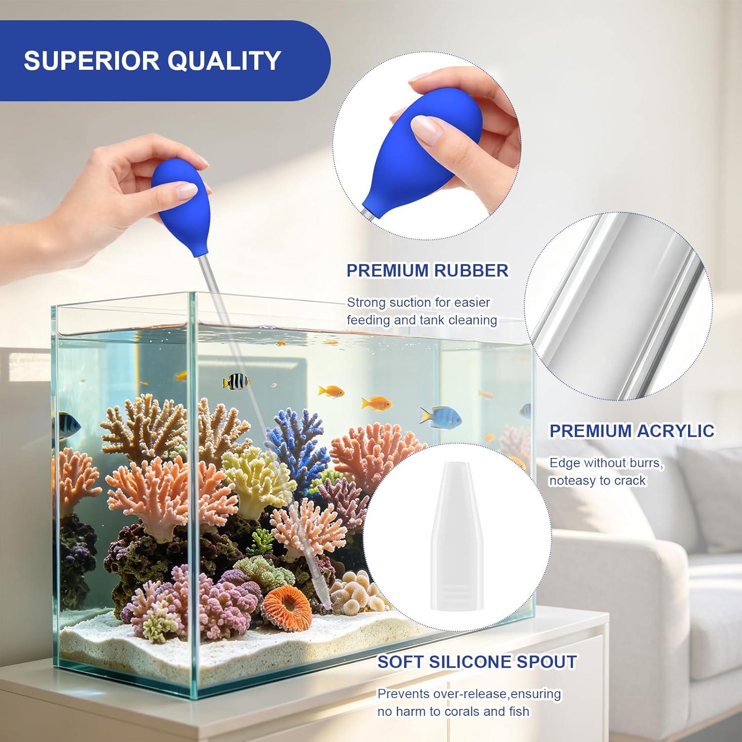 Wrexon two pack long syringe dropper highlighting the detachable design for easy cleaning.