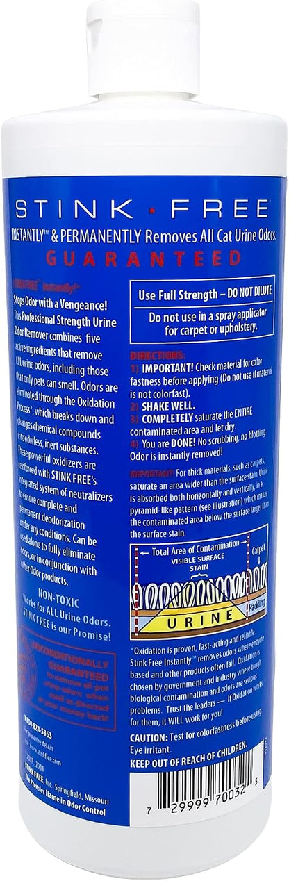 Cat smelling carpet clean of urine odors after using Stink Free remover
