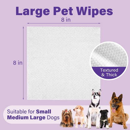 PrimePets hypoallergenic dog cleaning wipes showing the double sealed flip top lid.