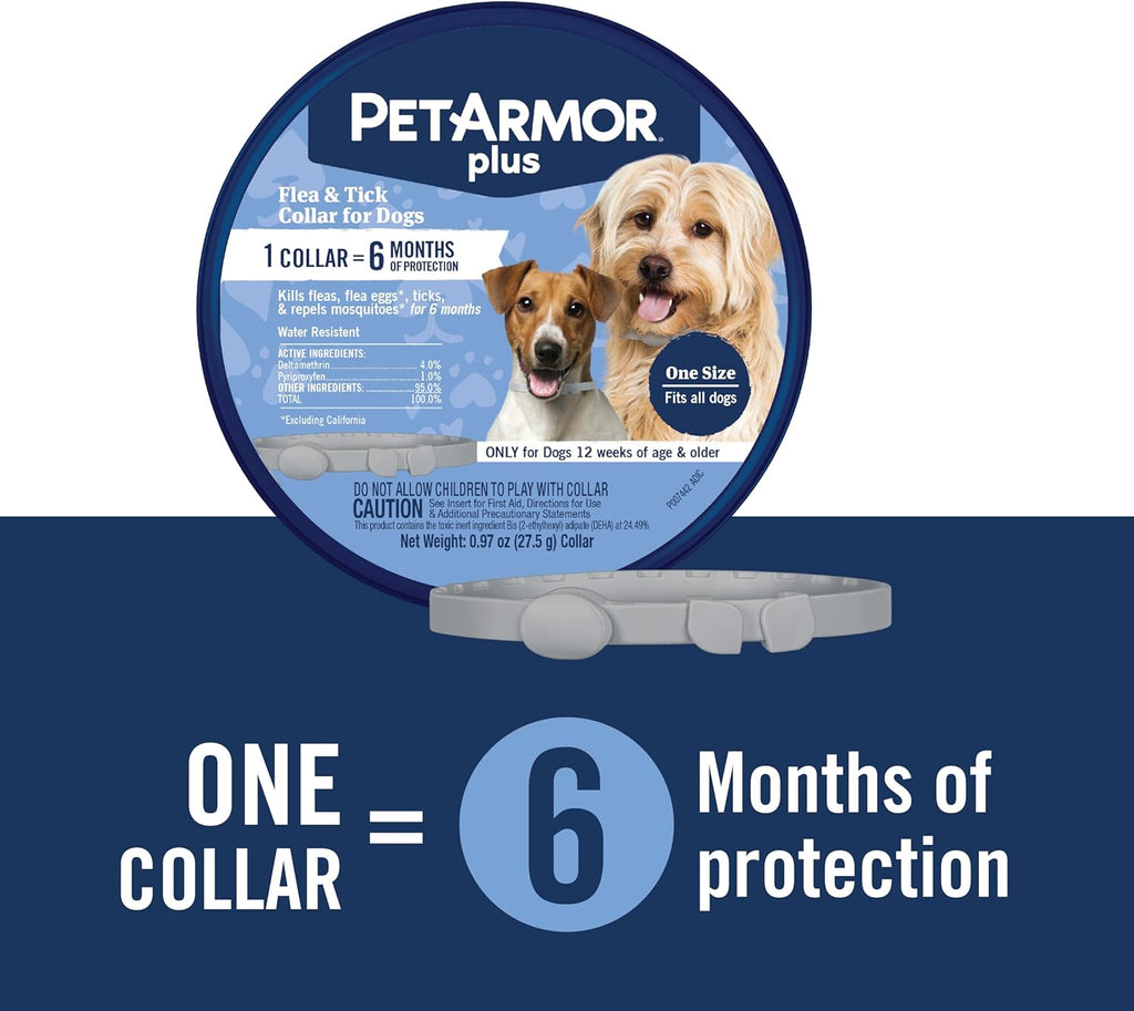 PetArmor flea and tick collar side view of ingredients