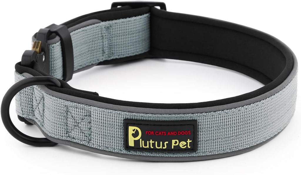 Plutus Pet Tactical Dog Collar, Reflective, Adjustable Heavy Duty Dog Collar, Soft Padded and Comfortable, for Small Medium and Large Dogs (Ranger Green, L) - Image 12